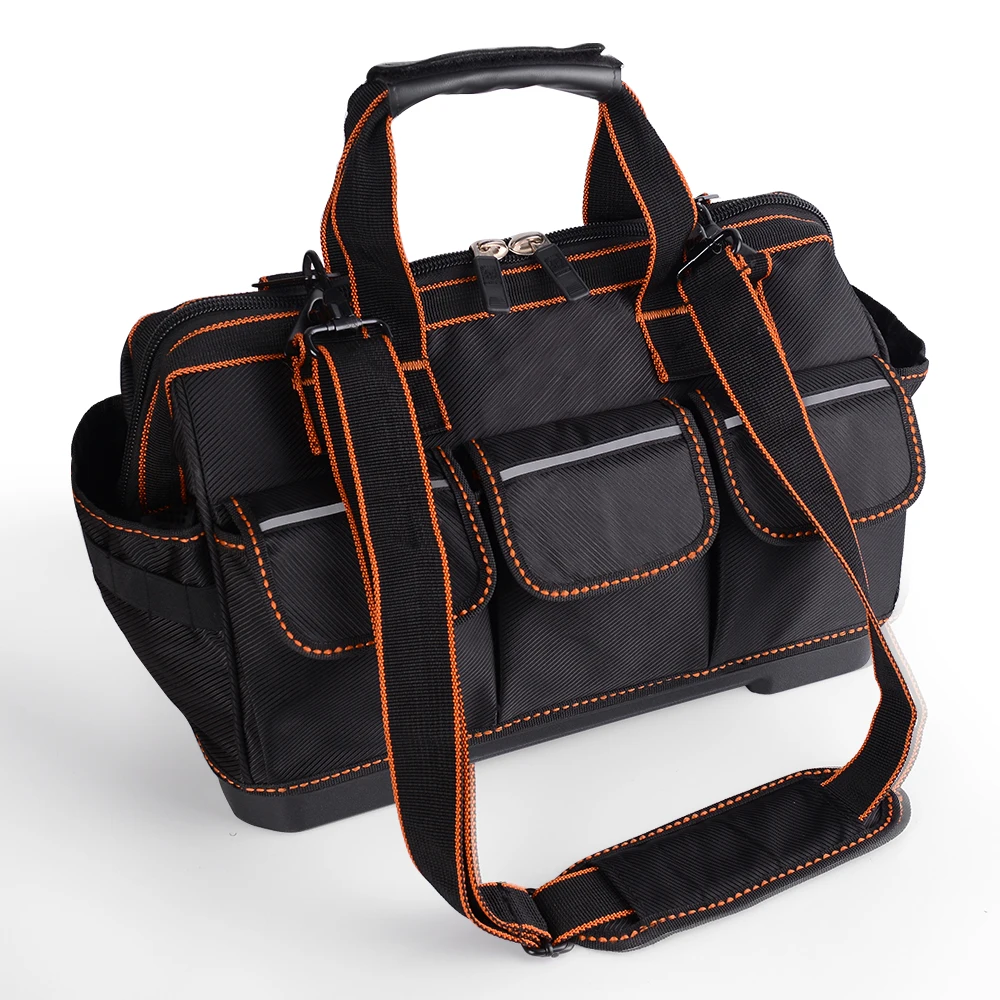 

GANCHUN 17 inch Multi-functioToolbag Tool Storage Waterproof Tool Kit Plastic Bottom With Singer Shuolder