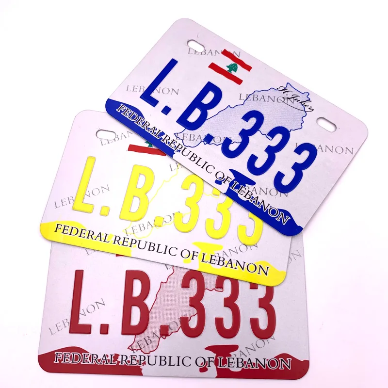

Lebanon L B 333 Motorcycle license plate