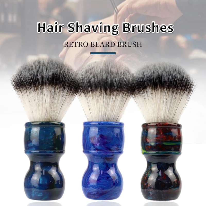 Senior Men Hair Shaving Brushes For Salon Barber Facial Beard Cleaning