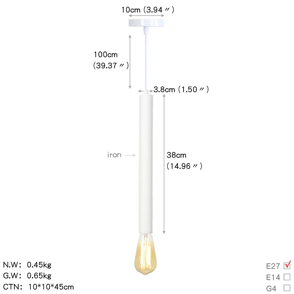 D0091白色 尺寸图英文版
