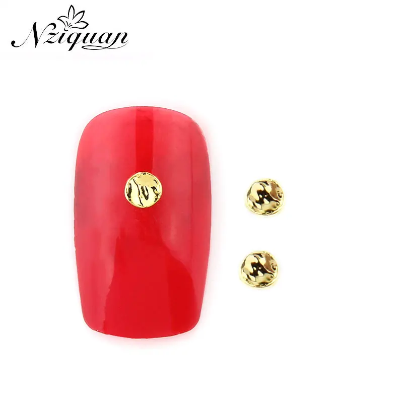 

DIY nail accessories limited time buy geometric 3D graphics metal NZIQUAN nail drill moon decoration accessories 20pcs / box2*2m