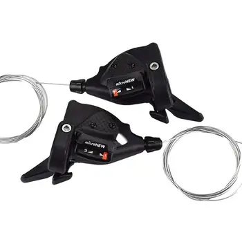 

21-speed 24-speed A Pair Bicycle Steering Gear Mountain Road Bike Riding Cycling Disc Brake Levers With Shift Cable