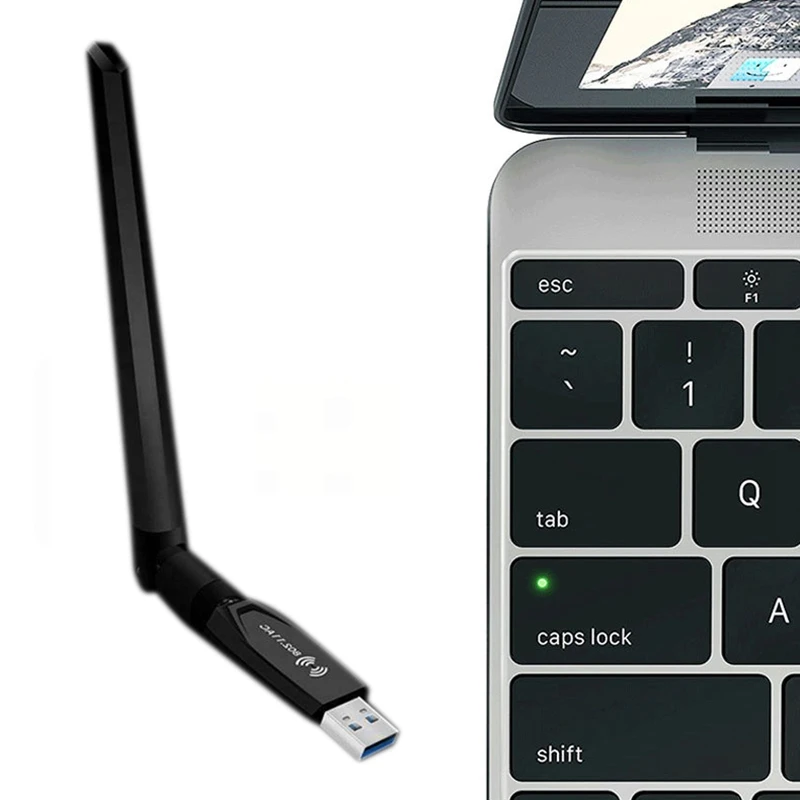 1200 Мбит/с Wifi адаптер 2 4G/5G USB 3 0 Двухдиапазонная беспроводная сетевая карта для