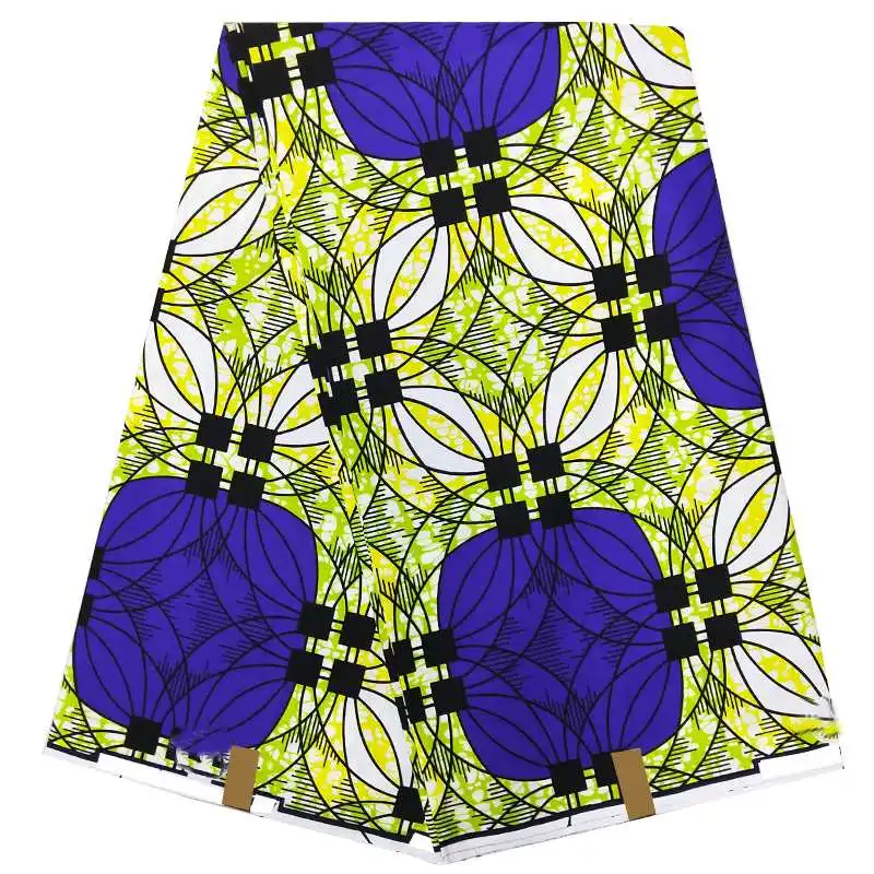 Африканский Воск принты ткань настоящий мягкий хлопок 6 ярдов/шт гарантия Анкара Голландский Настоящий Воск для платья лоскутное шитье 0003