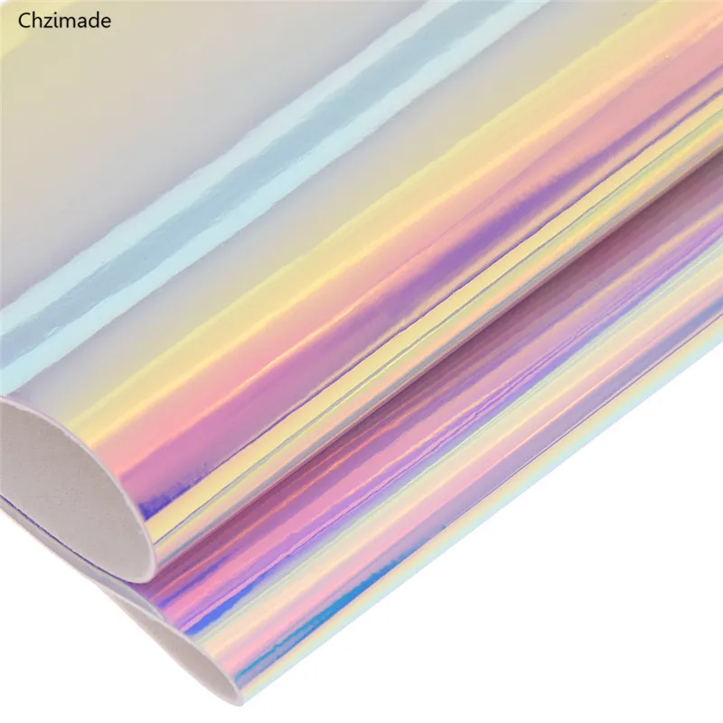 

Chzimade 21x15cm A5 Transparent Faux PU Leather Fabric High Quality Synthetic Leather DIY Material For Handbag Garments