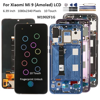 

Amoled Display For Xiaomi Mi 9 LCD Touch Screen M1902F1G Digitizer Assembly Replace For Xiaomi Mi9 Mi 9 LCD Display+Fingerprint