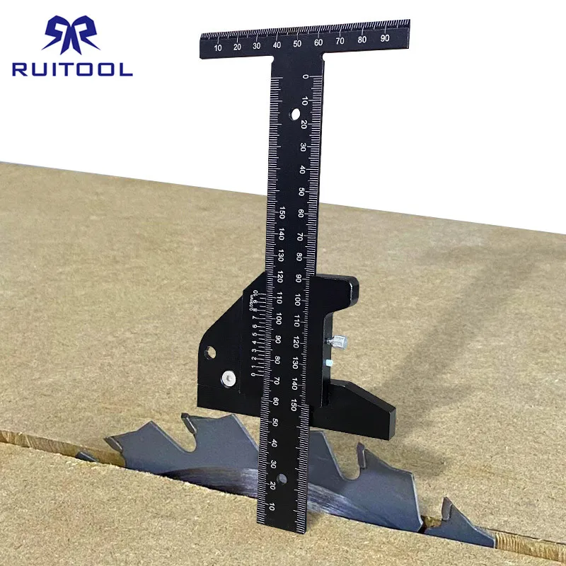 US $25.98 0150mm Metric Scriber Gauge Aluminum Alloy MultiFunction Mark Line Woodworking Ruler For Marking Measuring Tool