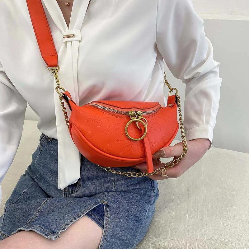 Waist Bag Belt Designer Fanny Pack Fashion PU Leather Shoulder Crossbody Handbag