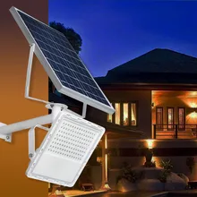 Уличные солнечные лампы Супер яркий 72LED три панели управления широкий Угловое освещение умный проект лампа