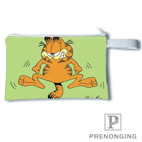 Изготовленный На Заказ Garfield(2)@ 3 кошелек с рисунком кошелек на молнии нулевой кошелек телефон Сумки для ключей модный небольшой женский кошелёк#19-01-22-4-208