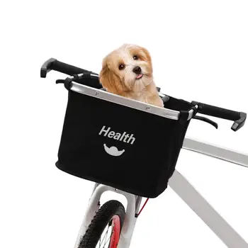 

Bicycle Basket Small Pet Cat Dog Metal Mesh Basket For Mtb Mountain Bike Cycling Bicycle Front Foldable Small Pet Cat Dog