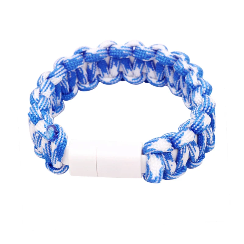 New Military Emergency Multifunction Paracord USB Bracelet Cable Outdoor Portable Camping Wrist Strap For Android Paracord Rope
