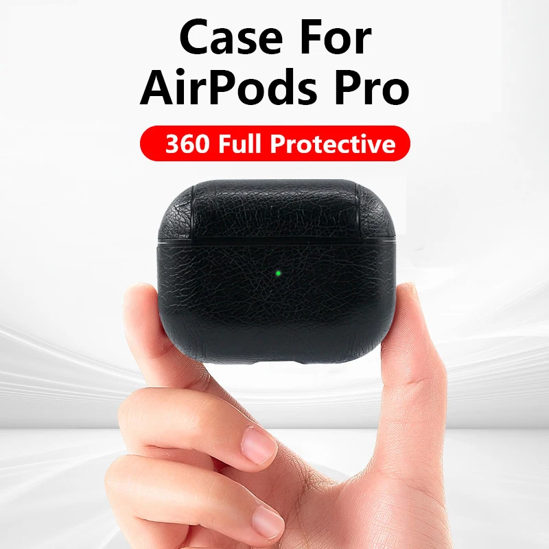 Для Apple AirPods Pro Bluetooth беспроводные наушники Кожаный чехол Чехол для AirPods Pro Funda чехол для зарядки чехол s