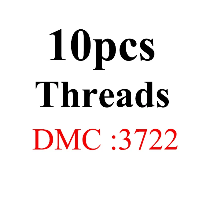 Oneroom DMC lot две этикетки нитки вышивки крестом Хлопок Шитье, моток пряжи вышивка нить наборы 6 - Цвет: 10pcs-DMC3722