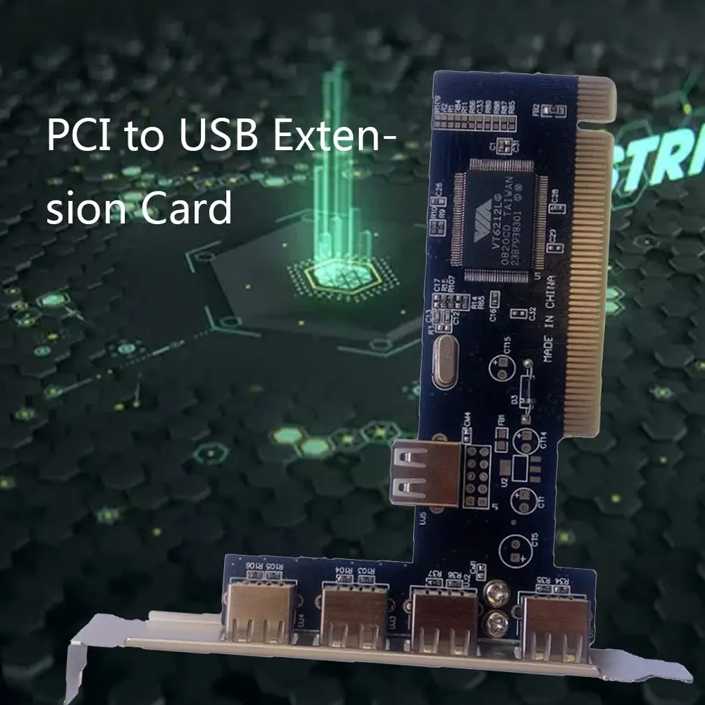 4 порта PCI-E к USB 2,0 концентратор PCI Express адаптер карты расширения конвертер USB2.0 бесплатный привод 5