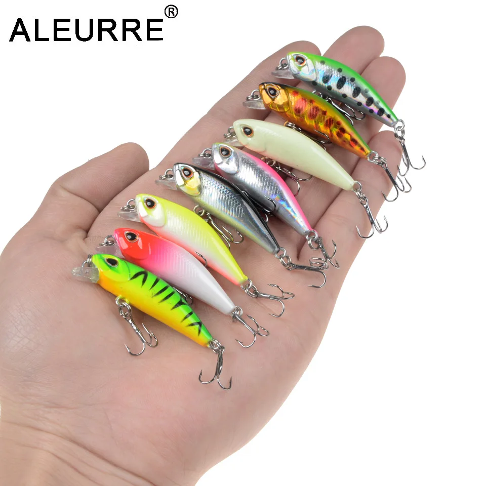 

1PCS 4.5cm 3.5g Fishing Lure Sinking Wobbler Bionic Bait Minnow Lure 3D Eyes Artificial Bait Plastic Hard Bait Small Realistic