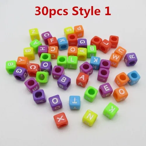 30pcs Style 1 30 шт-100 шт цветные пластиковые вязанные крючком Детские косички для волос косички дреды бусины манжеты кольца для наращивания ювелирные изделия - Цвет: 30pcs Style 1