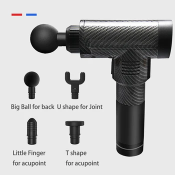 

Dropshipping Portable Muscle Massage Gun Muscle Vibrations 4Color Super Light Muscle Massager Version 4 Headattachment 3Levels