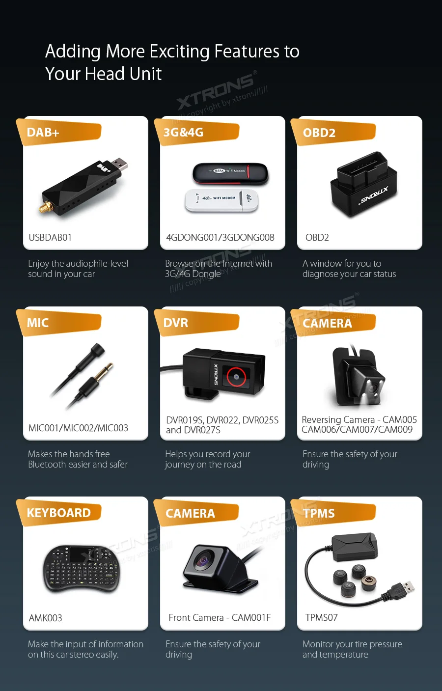 Clearance XTRONS Universal 7" Head Unit Android 9.0 Car Multimedia Player Radio Stereos 1080p Video Steering wheel GPS RCA OBD NO DVD 19