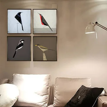 

Abstrack Beautiful Modern Minimalist Bird Stylish Canvas Painting Art Print Poster Wall Picture Mural Living Room Home Decor