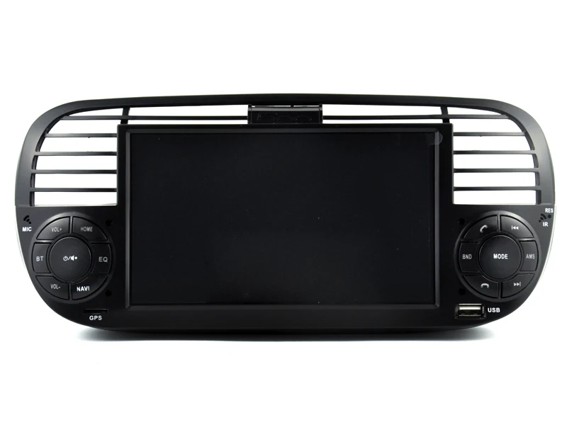 Top OTOJETA Car GPS Android 9.1 Bluetooth Quad Core Car Dvd media Player FOR FIAT 500 Vehicle Radio Multimedia Black Panel 2