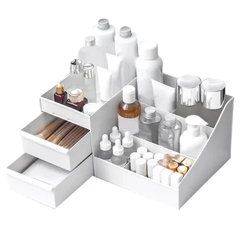 

Storage Drawer Box Portable Cosmetics Dormitory Makeup Box Skin Care Desktop Rectangle Large Capacity