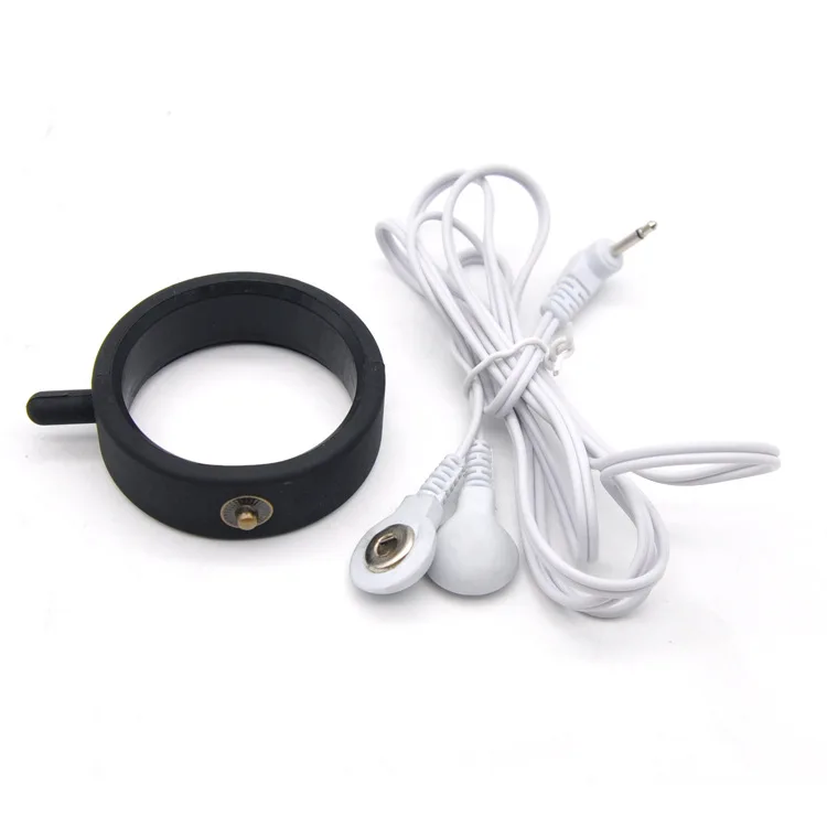 Exotic Accessories Penis Ring Sex Electro Male Sex Game Electrical Stimulation Cock Ring Electro Shock Toys for Men