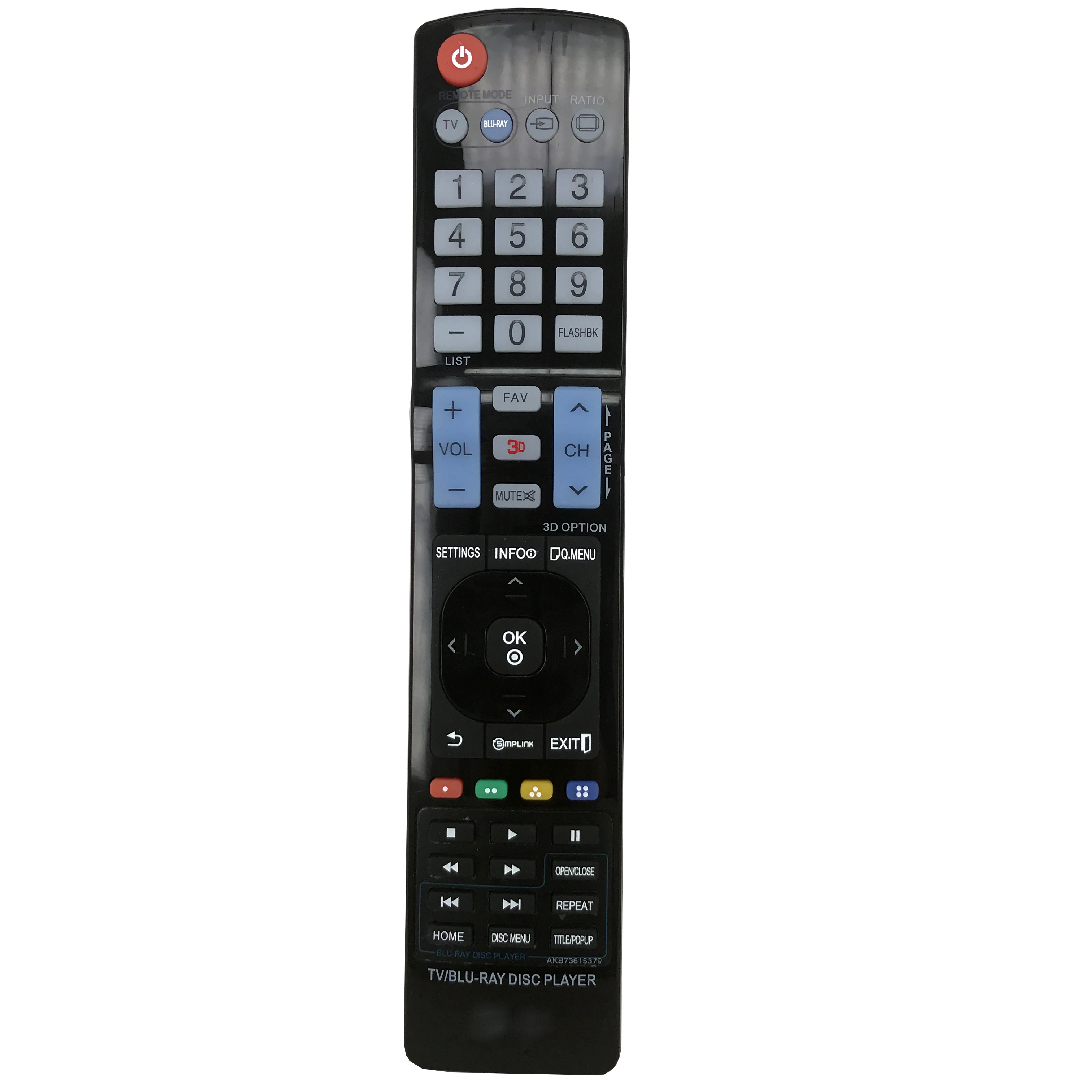 Новая замена AKB73615379 для LG LCD 3D TV Blu Ray дисковый DVD плеер с дистанционным управлением