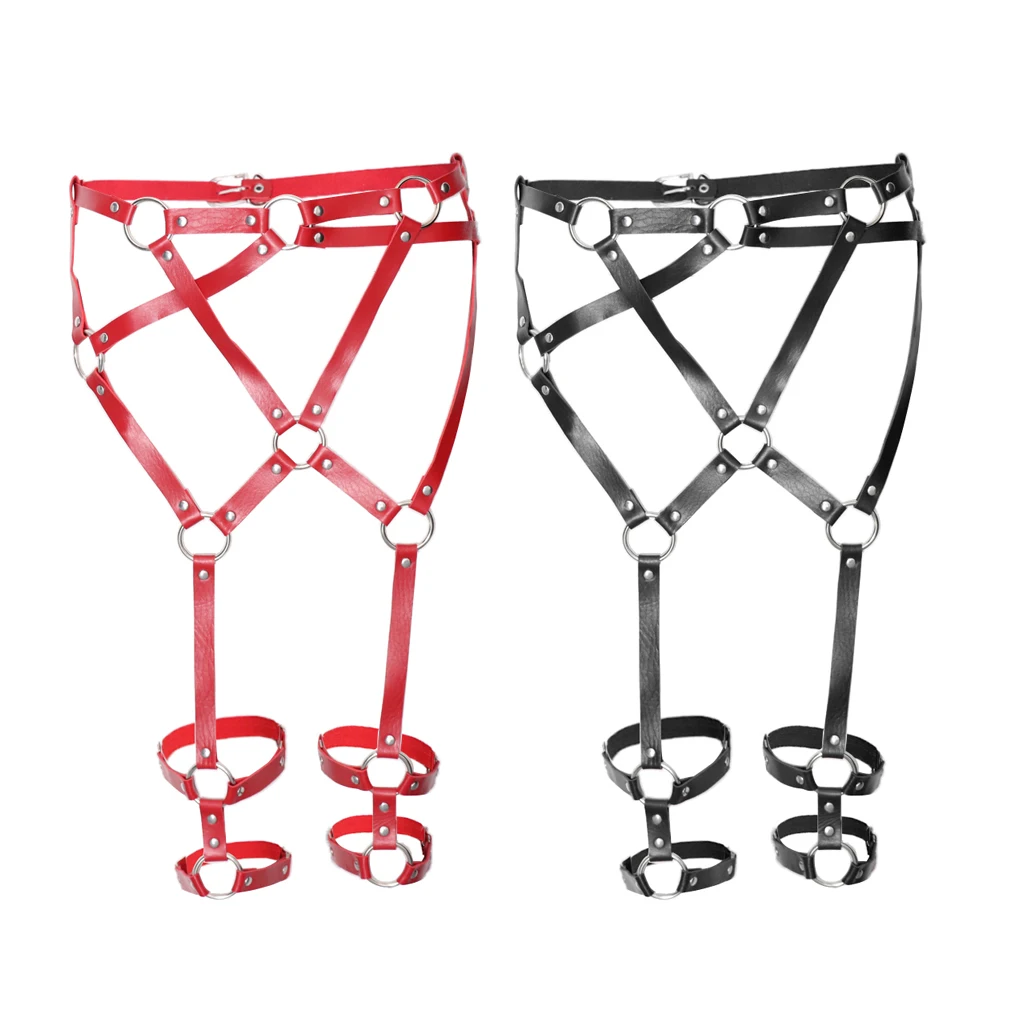 Women Waist Leg Harness Garter Belt High Thigh Stockings Suspender Clubwear
