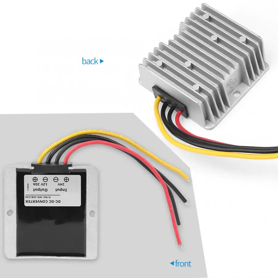 Напряжение конвертер DC-DC понижающий преобразователь модуль 12 V/24 V USB Выход Шаг вниз Напряжение регулятор заряда водонепроницаемый(IP68