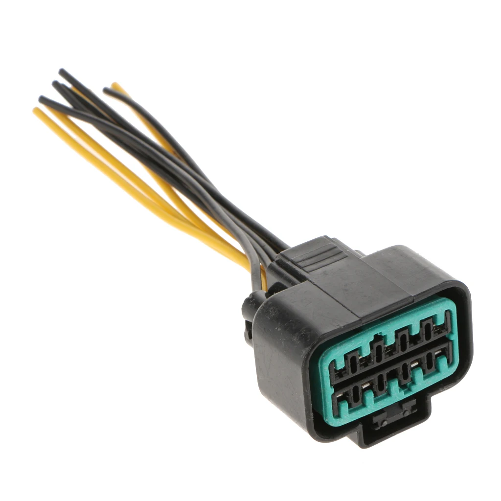 1 Piece Car Headlight Bulb Electrical Socket Head Light Bulb Lamp Harness Socket Plug Wiring 435 10P 6.49x1.57x0.90inch