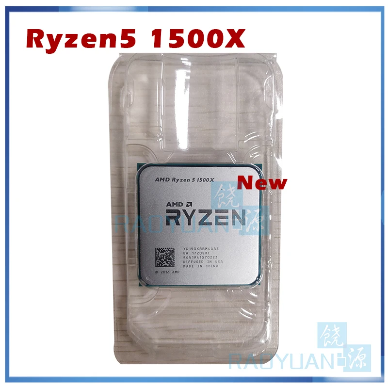 AMD Ryzen 5 1500X R5 3 ГГц четырехъядерный процессор L3 = 16 м 65 Вт YD150XBBM4GAE сокет AM4|Процессоры|