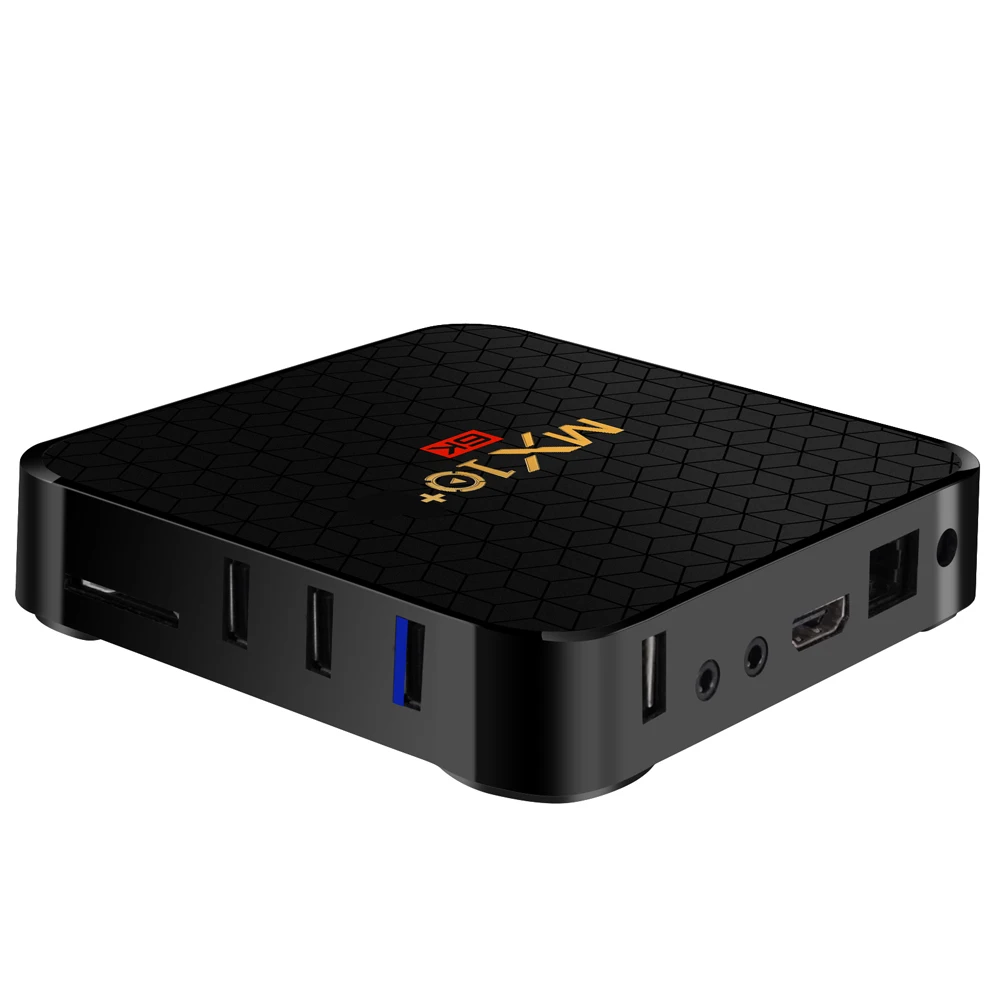 MX10 PLUS Smart tv BOX Android 9,0 6K 3D четырехъядерный Wifi медиаплеер 4 Гб Ram 64 Гб Rom IP tv Smart телеприставка Bluetooth 4,0