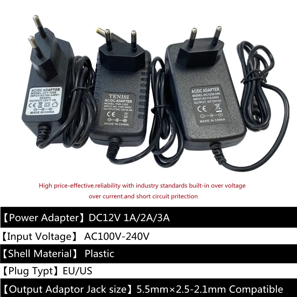Adattatore Di Alimentazione Dc 5 V 9V 12 V 24V 1A 2A 3A Adattatore Da 220V A 5 V 12 V Volt Caricabatterie Alimentatore Commutazione Universale Spina U