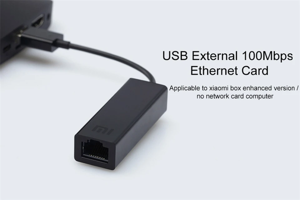 Xiaomi USB к RJ45 100 Мбит/с Проводная сетевая карта адаптер для медиаплеер Xiaomi 3/компьютера