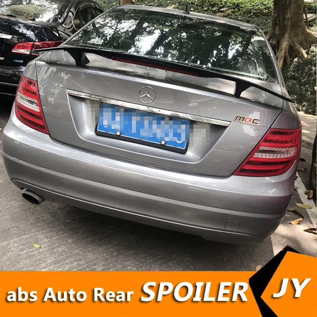 Спойлер для Mercedes Benz W204 2008-2018 C180/C200/C230 C-class TF ABS Материал заднего крыла автомобиля