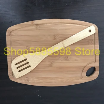 

natural cutting board Food cutting board Bamboo cutting board kitchen cutting board with slotted Spatula