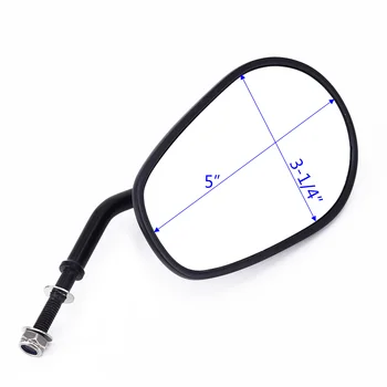 

Motobike Rearview Side Mirrors Aluminum Replacement Motorcycle Black Side Durable Hot
