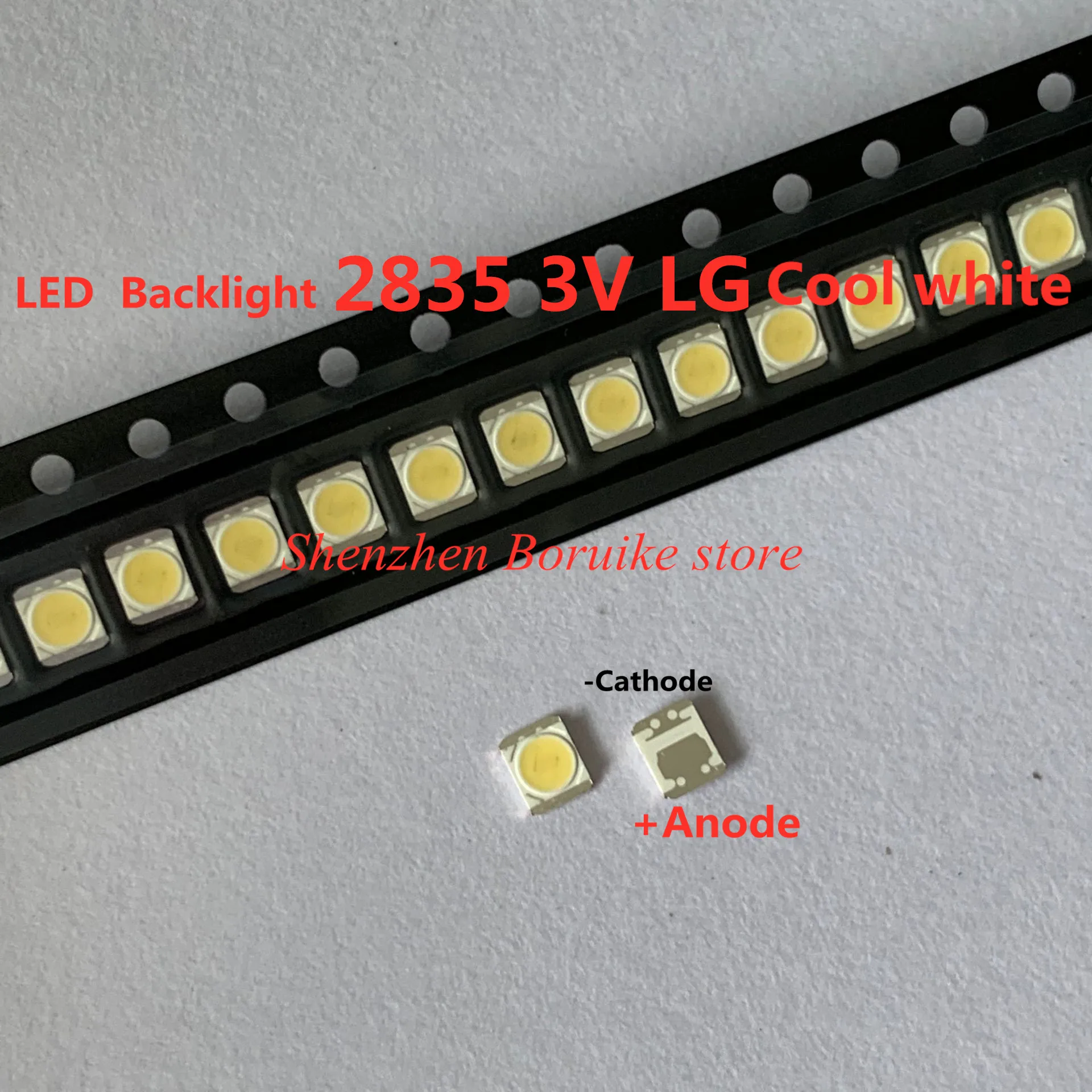 5000 шт./лот для LG SMD светодиодный 3528 2835 1 Вт 3 в холодный белый ТВ/ЖК-подсветки | Лампы