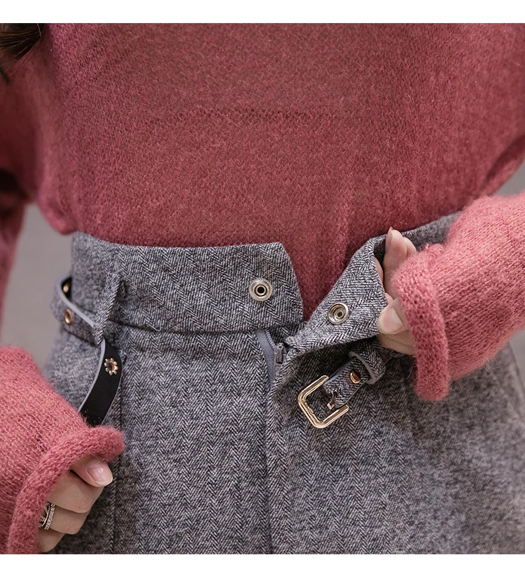 New High Waist Women Shorts Autumn Winter Fashion All-match Womens Shorts Female Casual Black/khaki/Gray Shorts