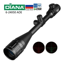 6-24x50 aoe 光学ライフルスコープロングアイレリーフライフルスコープ狩猟スコープエアガンライフル(China)