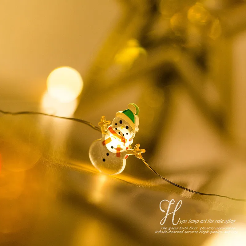 Снеговик Рождественская елка светодиодный гирлянда гирлянды рождественские украшения для дома рождественские украшения Navidad Natal год