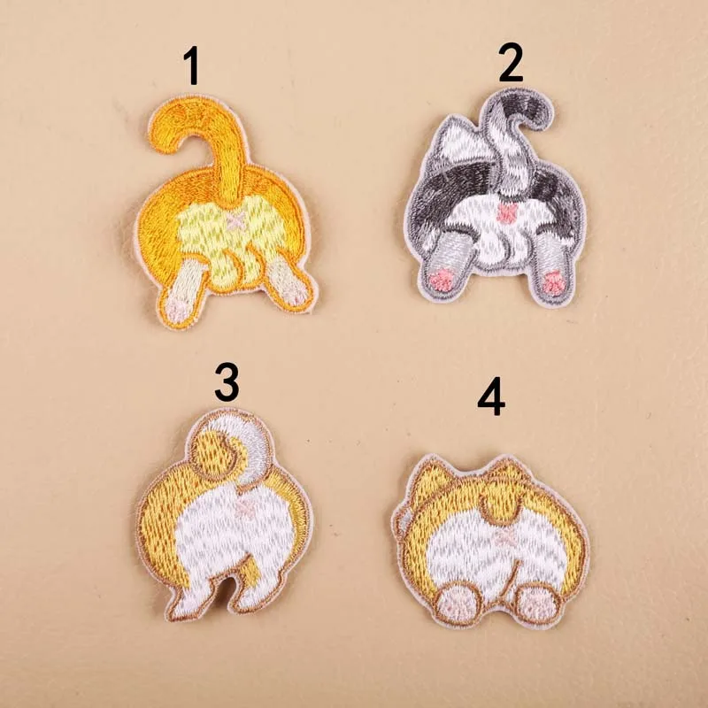 4piece set Вышивка патч наклейки компьютерная вышивка мультфильм животных обратно для сумки Одежда Обувь Одежда Домашний текстиль украшения - Цвет: 4piece set