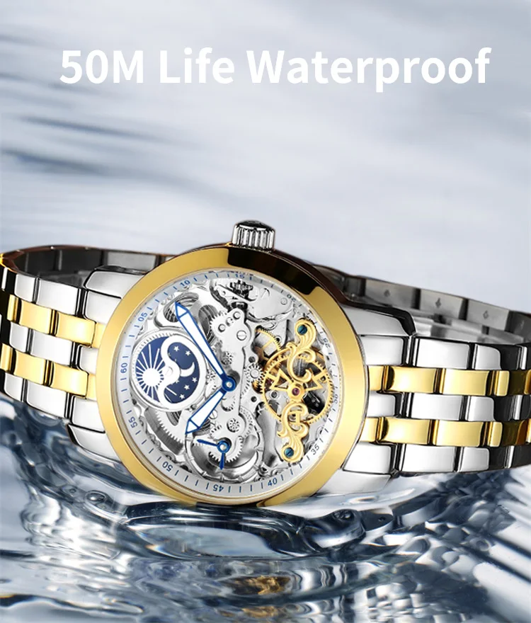 Reloj Hombre, новинка, HAIQIN, мужские механические часы, Роскошные, автоматические, для мужчин, скелет, Tourbillon, спортивные, водонепроницаемые часы для мужчин