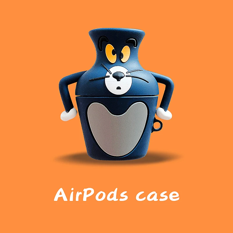 3D милый чехол для наушников с изображением бутылки кошки торта мыши для Apple Air Pods Pro 3, мягкая силиконовая защитная крышка для гарнитуры с крючком - Цвет: For AirPods Pro