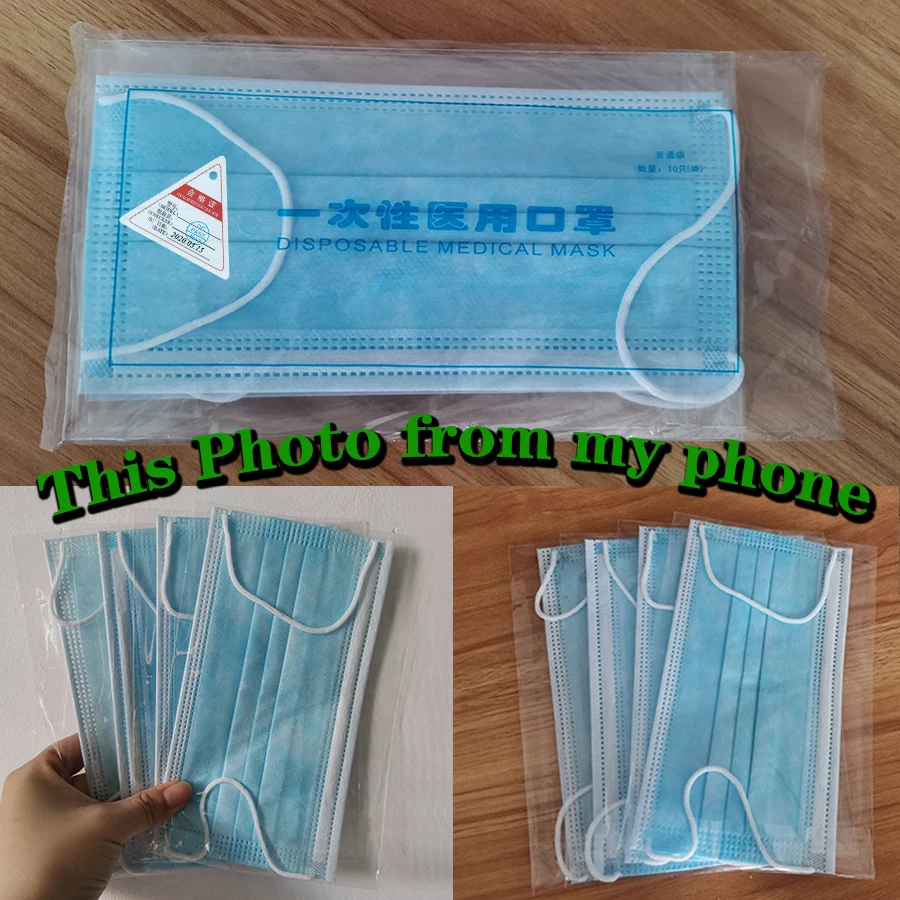 

Medical Masks Bacteria Proof Surgical Mask 3 Layer Filter Disposable Masks Anti-dust Earhook Face Masks individual package Mask