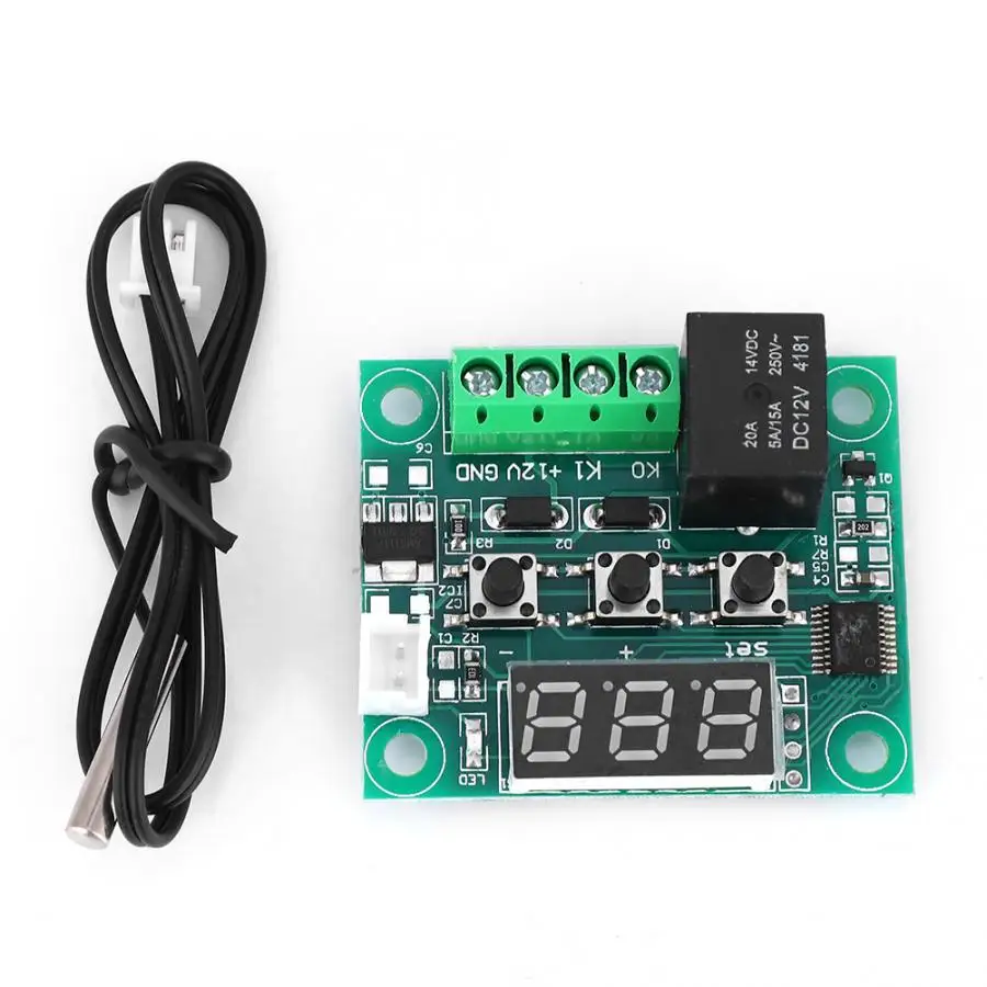 Digital Thermostat Hygrometer 2pcs W1209 DC 12V Waterproof Sensor Temperature Control Switch -50~110 | Инструменты
