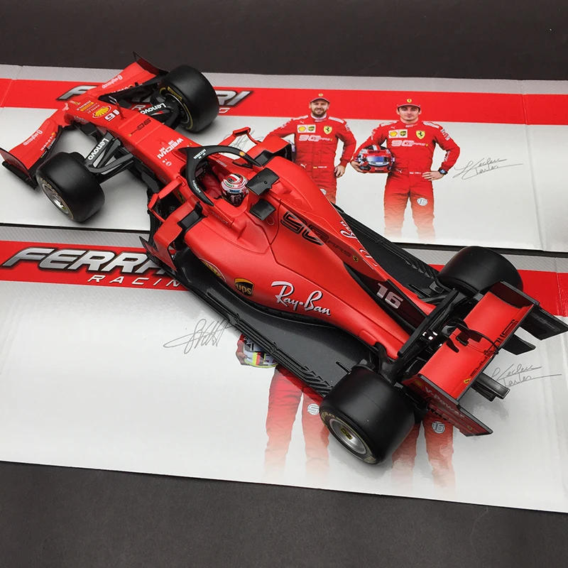 Bburago 1:18 1/18 Ferrari SF90 Charles Leclerc No16 Формула 1 F1 гоночный автомобиль Транспортное средство литье под давлением дисплей Модель Игрушки для мальчиков детей