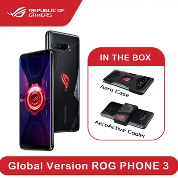 Перейти на Алиэкспресс и купить ASUS rog телефон 3 глобальная версия ZS661KS 12 Гб ОЗУ 512 Гб ПЗУ Snapdragon 865 + rog телефон 2 Обновление 5G смартфон OTA многоязычный