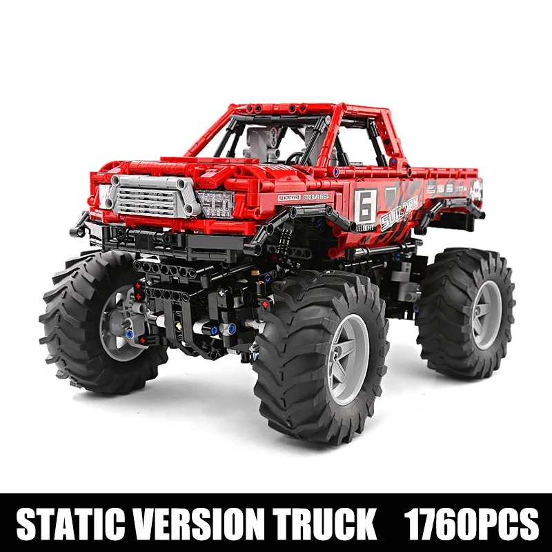 Серия Technic, Совместимая модель 29256 Toyotas Hilux, 4X4, внедорожная модель Vehile, строительные блоки, блоки для детей, рождественский подарок, игрушка - Цвет: without motor